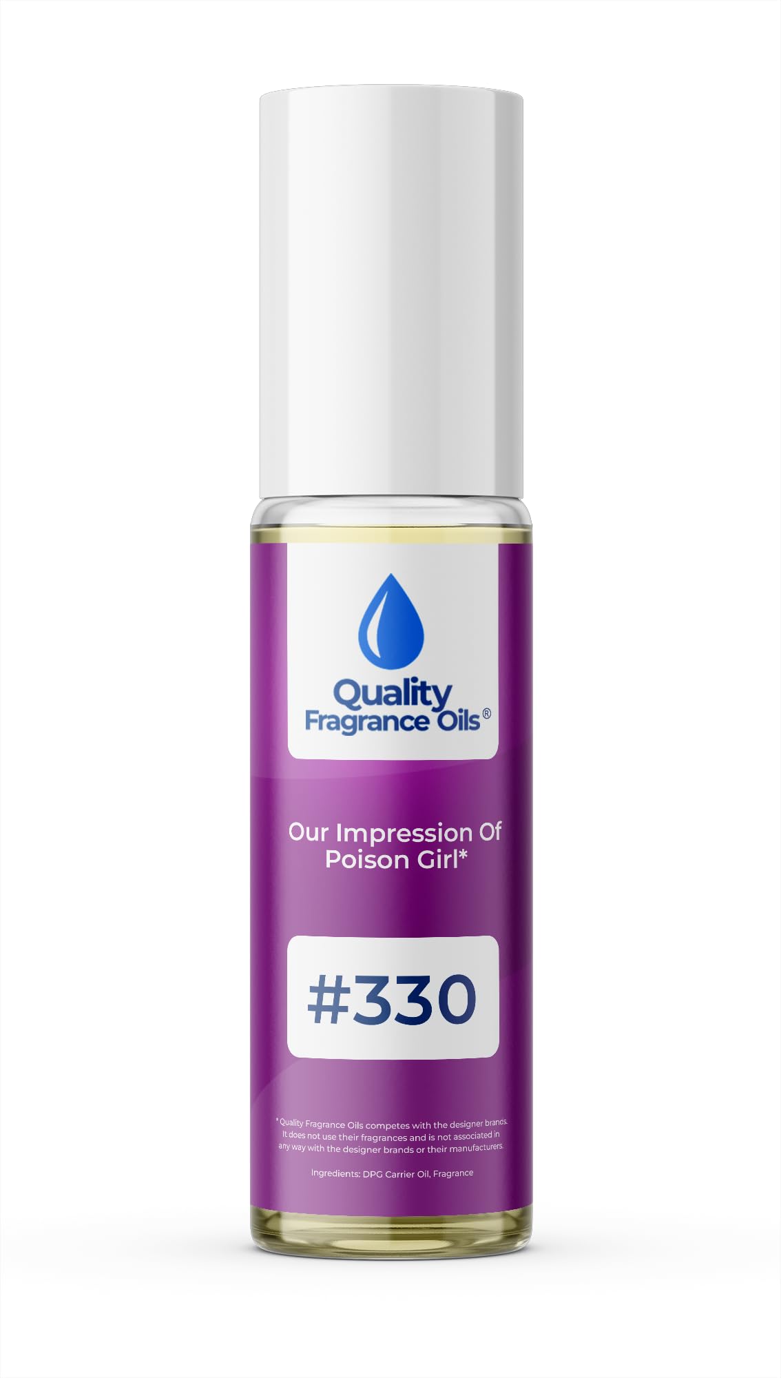 Quality Fragrance Oils' Noir de Noir Impression #132 | Long-Lasting Perfume Oil, Alcohol-Free, Strong Scent, 10ml Roll-On | Affordable Alternative to Designer Fragrances