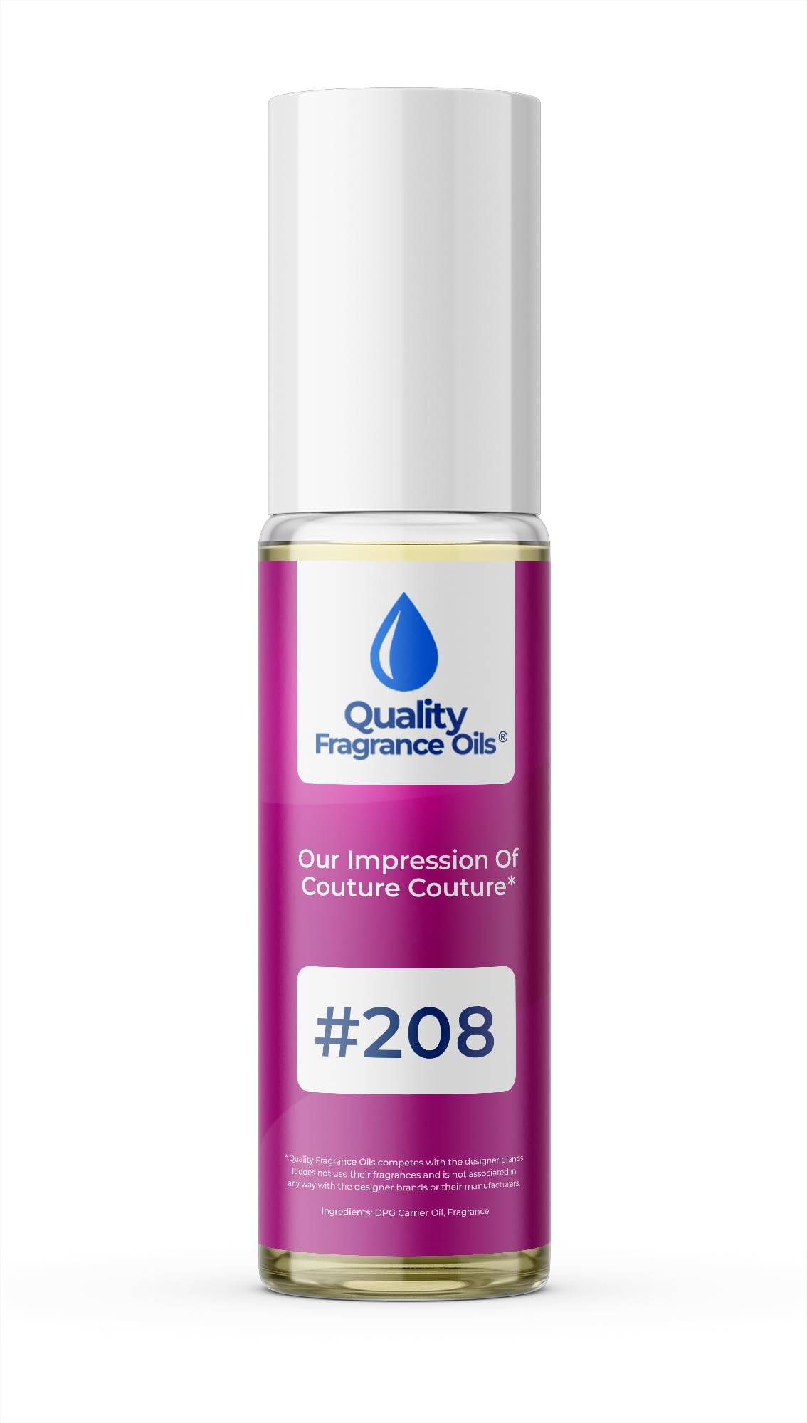 Quality Fragrance Oils' Noir de Noir Impression #132 | Long-Lasting Perfume Oil, Alcohol-Free, Strong Scent, 10ml Roll-On | Affordable Alternative to Designer Fragrances