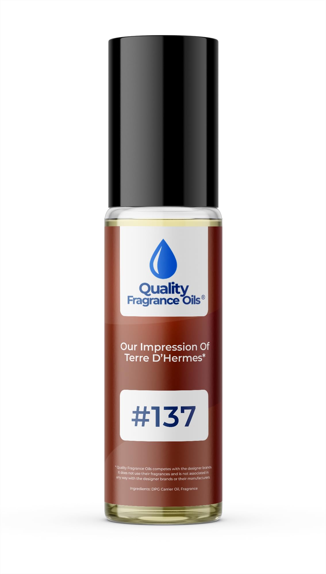 Quality Fragrance Oils' Noir de Noir Impression #132 | Long-Lasting Perfume Oil, Alcohol-Free, Strong Scent, 10ml Roll-On | Affordable Alternative to Designer Fragrances