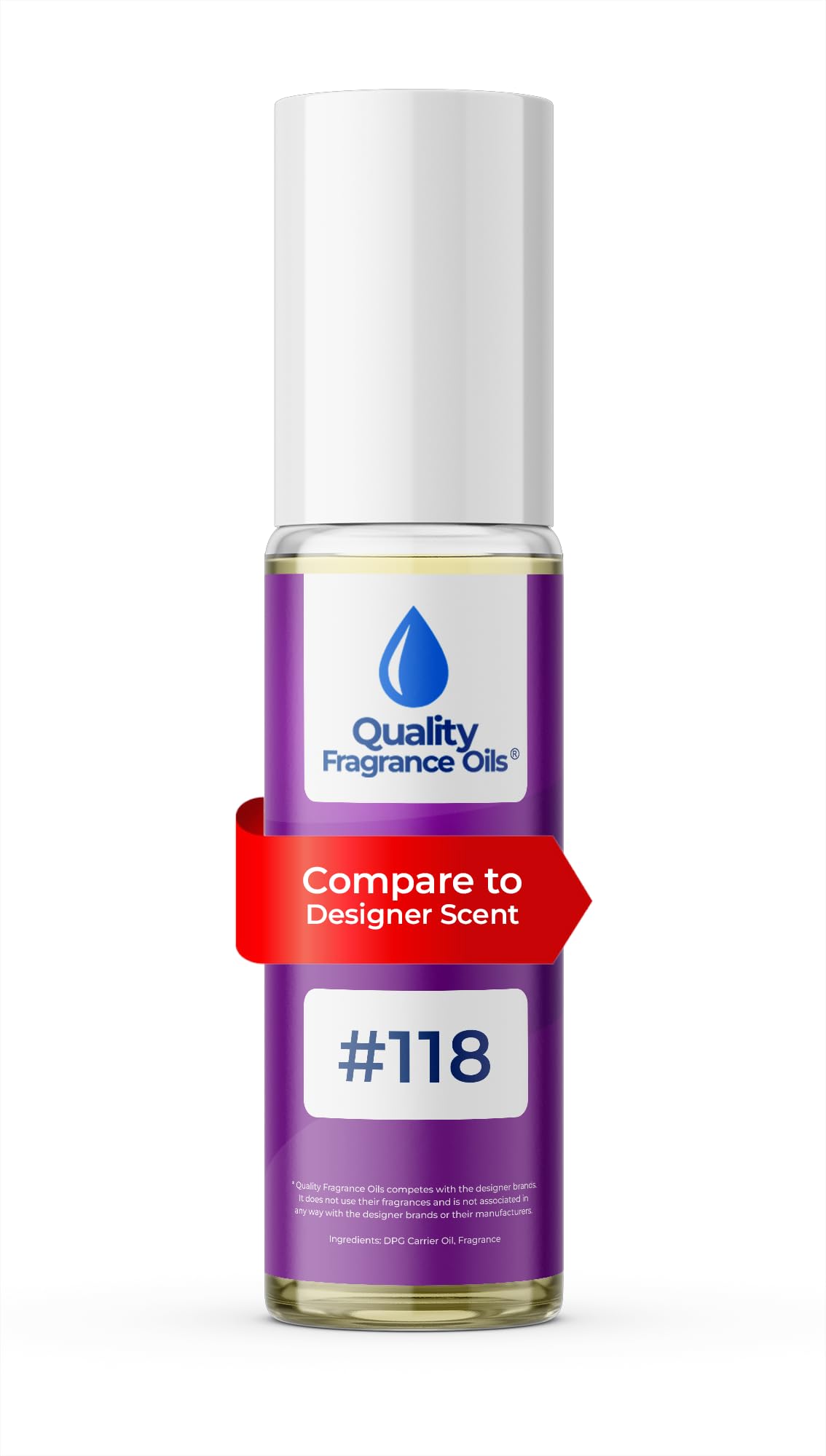 Quality Fragrance Oils' Noir de Noir Impression #132 | Long-Lasting Perfume Oil, Alcohol-Free, Strong Scent, 10ml Roll-On | Affordable Alternative to Designer Fragrances